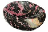 Polished Rhodonite Bowl - Madagascar #117484-2